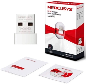 ADAPTADOR USB WIRELESS NANO N150 MERCUSYS MW150US - NOVO