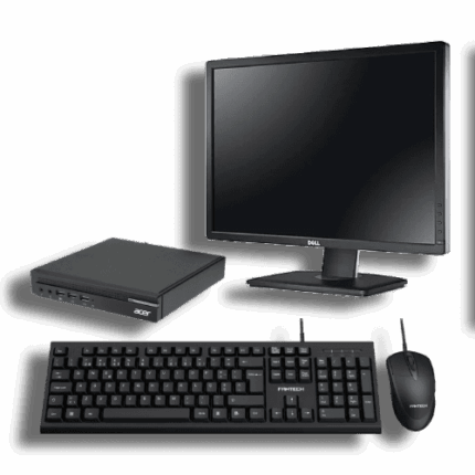 BUNDLE - ACER VERITON N4640G MINI PENTIUM G4500T 6-GEN 8GB 128GB SSD M.2+500GB HDD WIN 10 PRO + MONITOR DELL 24'' U2412 1920x1200 VGA+DVI+DP