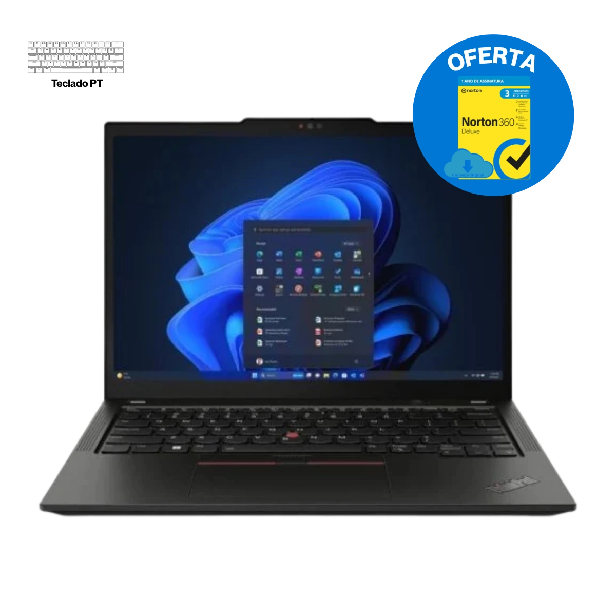 LENOVO THINKPAD X13 13.3'' CORE i5-10210U 10-GEN 8GB 256GB SSD WIN 11 PRO WEBCAM TECLADO PT + OFERTA ANTIVIRUS NORTON